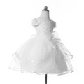 Grace Karin de manga corta de encaje blanco Little Girls Party Wear vestido occidental CL4606